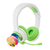 BuddyPhones School+ Kopfhörer Verkabelt & Kabellos Kopfband Anrufe/Musik USB Typ-C Bluetooth Grün, Weiß
