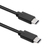 Qoltec 52348 USB kábel 3 M USB 2.0 USB C Fekete