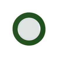 Teller flach 20 cm - Form: Table Selection - Dekor 79174 dunkelgrün - aus