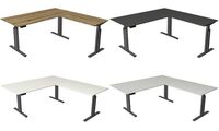 kerkmann Table de bureau assis-debout Move 3 elegant, blanc (71401345)