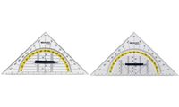 WESTCOTT Geometriedreieck, Hypotenuse: 140 mm, mit Griff (62350180)