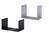Durable Premium Heavy Duty Small Metal Shelf Bookends | 2 Pack | Black