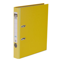 ELBA Ordner "rado brillant" A4, Papier, mit auswechselbarem Rückenschild, Rückenbreite 5 cm, gelb
