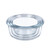 Relaxdays Glasbehälter mit Deckel, 3-tlg. Set, bis 925 ml, Bambusdeckel, luftdicht, Frischhaltedosen, transparent/natur