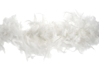 Trim: Marabou Boa: 1.8m x approx. 12cm: White