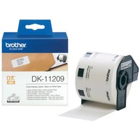 Rotolo da 800 etichette adesive in carta nero/bianco Brother 29 x 62 mm DK11209