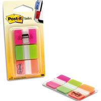 POST-IT Marque-pages POST-IT® rigides (3x22) couleurs vives
