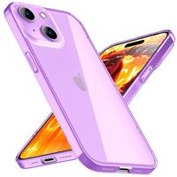 NALIA Translucent Neon Cover compatible with iPhone 15 Case, Transparent Colorful Shiny See Through Phonecase, Slim Anti-Yellow Glossy Silicone Protective Coverage, Shockproof B...