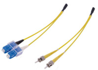 LWL-Duplex-Patchkabel, SC auf 2x ST, 9 m, G657A1, Singlemode 9/125 µm, 330141209