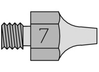 Saugdüse, Rundform, Ø 2.9 mm, (L) 18 mm, DS 117