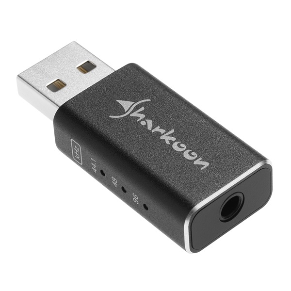 Sharkoon külső hangkártya - Gaming DAC Pro S V2 (USB, 16-300 Ohm, 250mW, 100dB, 3,5 mm Jack, PC/PS4, fekete)