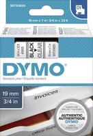 DYMO feliratozószalag D1, 19mm, átlátszó/fekete, S0720820