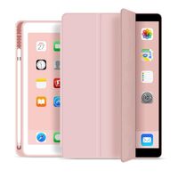 SEATTLE Pencil Case iPad 9.7 2018/2017. Pink PU leather front with soft TPU back and pencil slot. Tablet-Hüllen