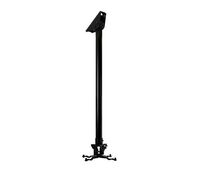 SYSTEM 2 - Universal Projector Ceiling Mount with Micro-adjustment - 0.25m Ø50mm Pole, Black Fixed Drop Projector Ceiling Mount Projektorhalterungen
