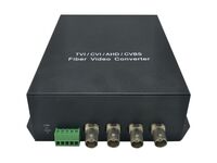 4-Channel Bnc Over Fiber , Optic Extender Kit, 20Km ,