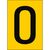 Numbers & letters DIN A4 size 210.00 mm x 297.00 mm NL7541A4YL-O, Black, Yellow, Rectangle, Permanent, Black on yellow, A4,Self Adhesive Labels