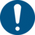 Sicherheitskennzeichnung - Allgemeines Gebotszeichen, Blau, 31.5 cm, Folie