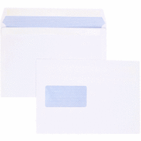 Briefumschläge C5 90g/qm selbstklebend Sonderfenster VE=500 Stück weiß