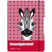 Aufgabenheft flex PP A5 48 Blatt punktiert Cute Animals Zebra