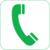 Piktogramm - Telefon, Grün, 10 x 10 cm, PVC-Folie, Selbstklebend, Weiß