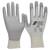 NITRAS Schnittschutzhandschuhe, weiß, PU-Beschichtung, teilbeschichtet auf Innenhand und Fingerkuppen, grau, EN 388, Größe 9
