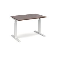 Electric height adjustable sit-stand single desks with dual motor