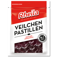 Rheila Veilchen Pastillen, Lakritz, 90g Beutel