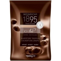 Weinrichs Kuvertüre Tropfen Zartbitter 1,5 kg, Schokolade
