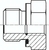 Zeichnung: Hydraulik-Gewindereduzierung mit zylindrischem Außen- und Innengewinde