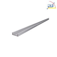 Reprofil U-Profil flach AU-01-15 für 15-16.3mm LED Strips, Aluminium, eloxiert, 300cm, Silber
