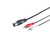 Diodenkabel-DIN Kabel-Diodenstecker 5-pol. auf 2 Cinchstecker 1,5m