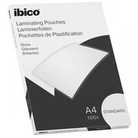 Basics A4 Gloss Laminating Pouches Standard - Pack of 100