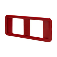 Présentoir de prix "Klick" / Cassette d'étiquettes de prix / Cadre pour l'affichage des prix | rouge sim. RAL 3000 210 x 74 mm (B x H)