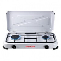SUPER-EGO SEH024800 - Cocina portatil a gas 2 fuegos