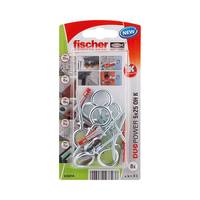 Fischer 535014 Blister tacos universal nylon con gancho de ojo DUOPOWER 5x25 OH K