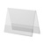 Tent Display / Tabletop Display in Rigid Plastic in Standard Paper Sizes | 0.5 mm crystal clear A7