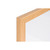 Bi-Office Whiteboard Earth, Two-sided Melamine, Oak Effect Frame Board, 180 x 120 cm Detail