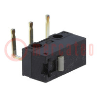 Microswitch SNAP ACTION; 0.1A/30VDC; without lever; SPDT; Pos: 2