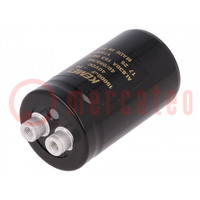 Condensateur: électrolytique; 15mF; 40VDC; Ø36x62mm; Trame: 12,8mm
