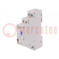 Relay: installation; bistable,impulse; NC + NO; Ucoil: 24VDC; 25A