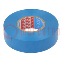 Tape: electrical insulating; W: 19mm; L: 20m; Thk: 0.15mm; blue; 90°C