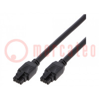 Câble; Micro-Fit 3.0; femelle; PIN: 8; Long: 0,5m; 3,5A; étamé; 20AWG