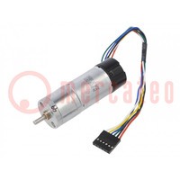 Motor: DC; with encoder,with gearbox; HP; 6VDC; 6.5A; 97rpm