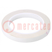 Tape: electrical insulating; W: 12mm; L: 66m; Thk: 0.063mm; white