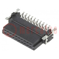 Connector: PCB to PCB; female; PIN: 20; 1.27mm; -55÷125°C; UL94V-0