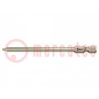 Screwdriver bit; square; #1; Overall len: 89mm