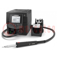 Hot air soldering station; digital,with push-buttons; 300W