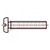 Screw; M5x30; 0.8; Head: cheese head; slotted; polyamide; DIN 85A