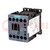 Contactor: 3-pole; NO x3; Auxiliary contacts: NO; 24VDC; 12A; 3RT20