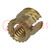 Threaded insert; brass; without coating; M3; BN 1046; L: 4.72mm